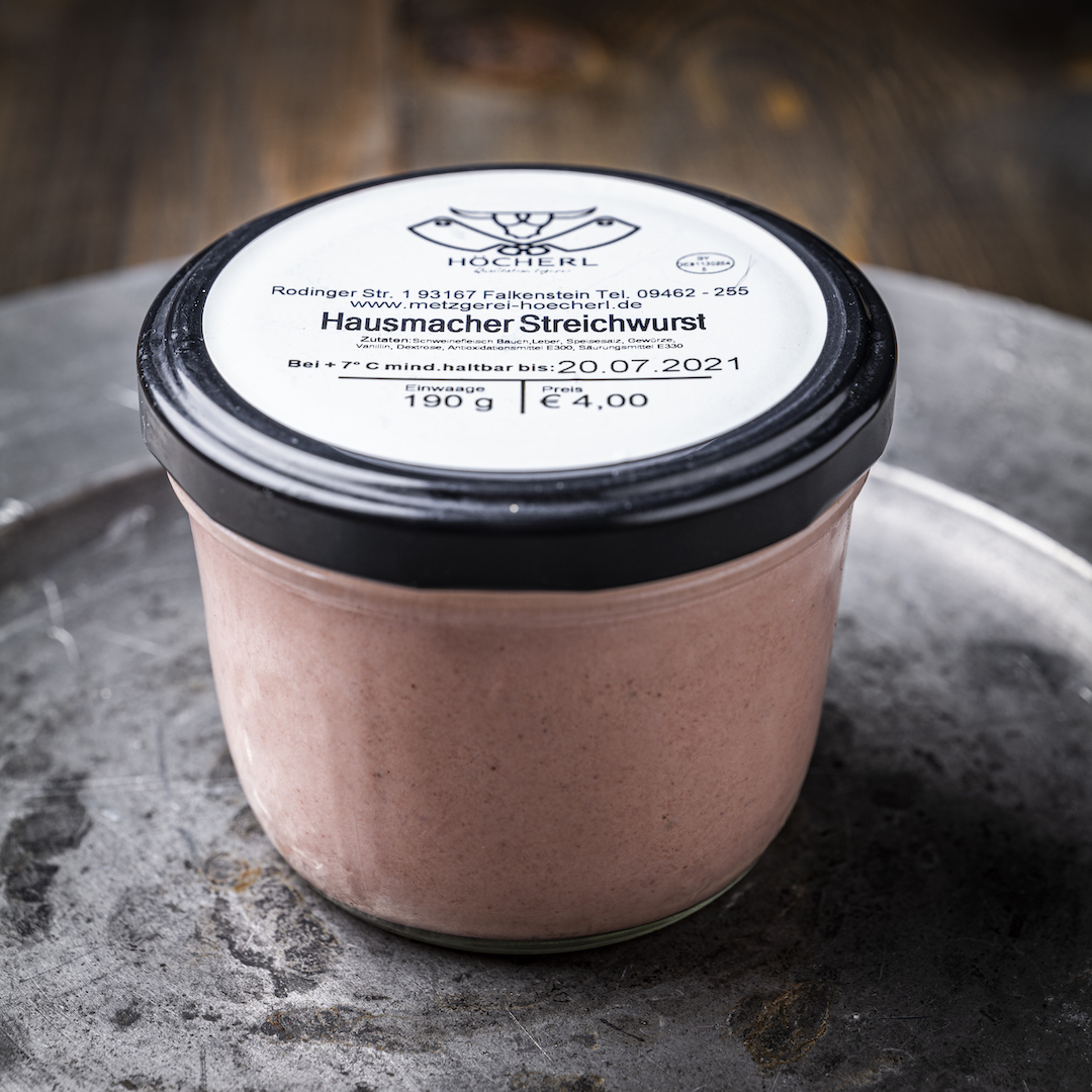 Streichwurst im Glas