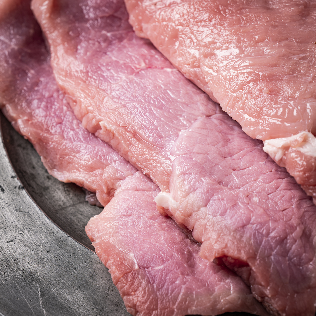 Schnitzel aus der Oberschale vom Schwein