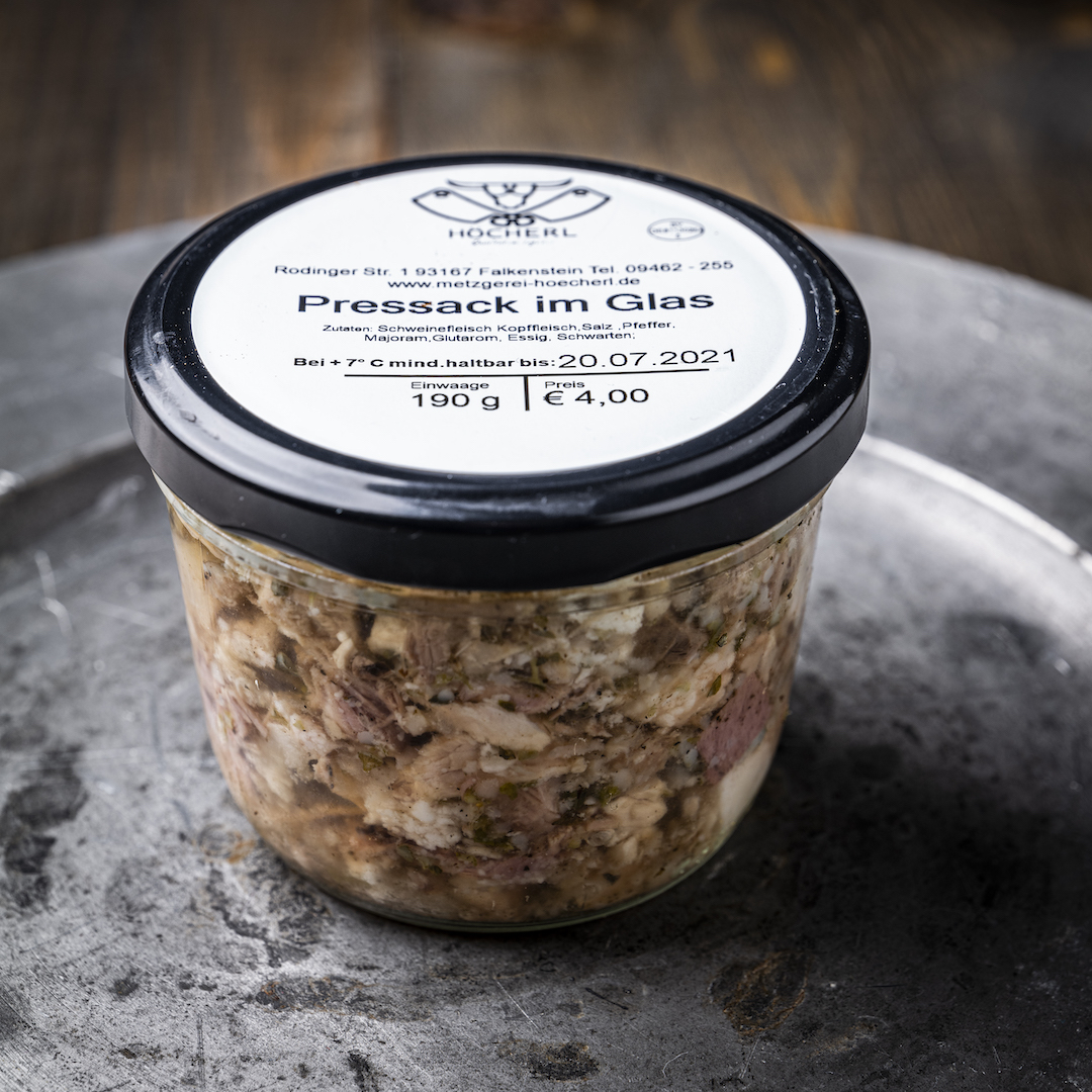 Presssack im Glas