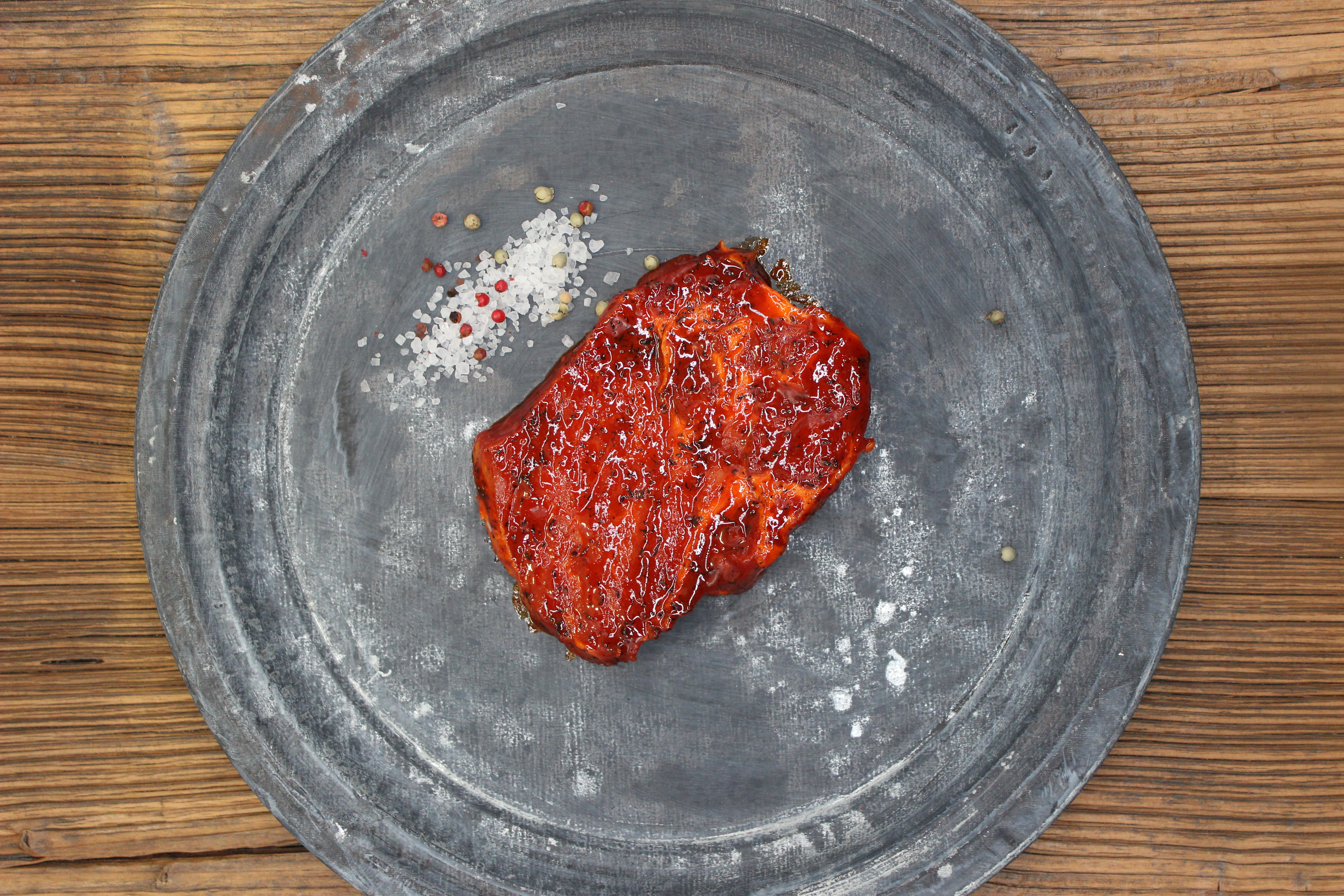 Hals Steaks Rot Gewürzt (Grillfleisch)